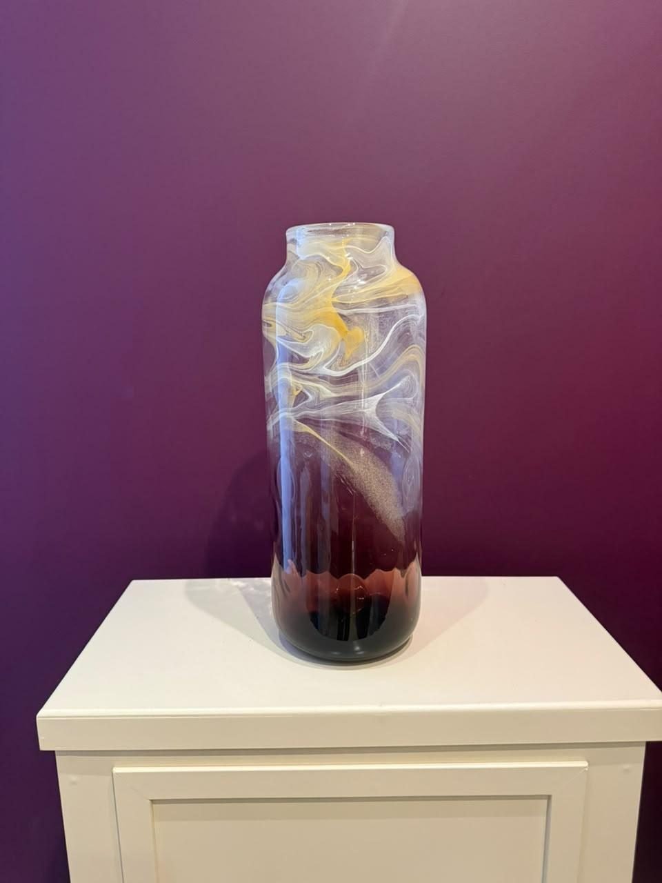 Vaso alto degradê rosé