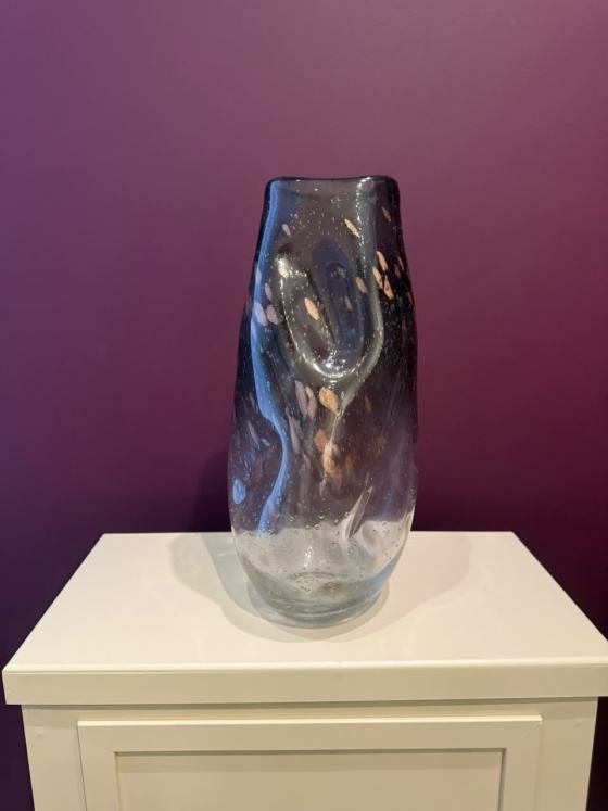Vaso orgânico transparente/fumê
