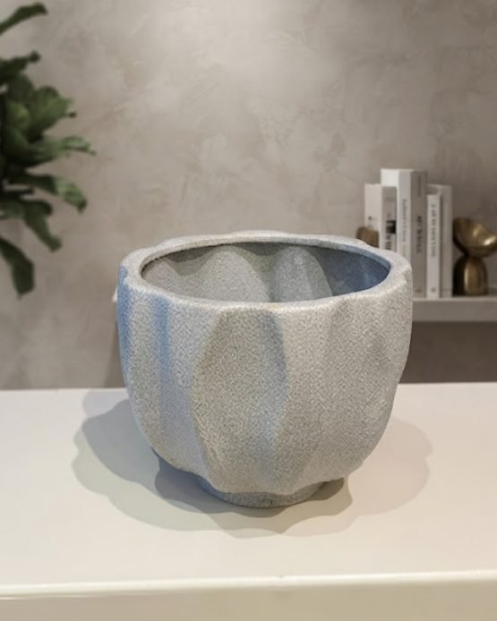 Cachepô orgânico taupe